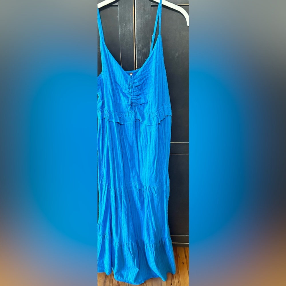 Free People midi dress in a beatiful blue